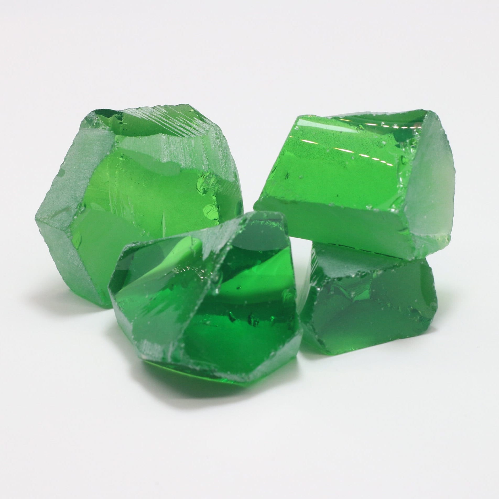 Nanosital Simulated Tsavorite Lab Created Faceting Rough for Gem Cutting - #A-3855 - Various Sizes #BEGIN