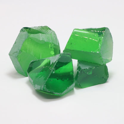 Nanosital Simulated Tsavorite Lab Created Faceting Rough for Gem Cutting - #A-3855 - Various Sizes #BEGIN