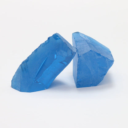 Nanosital Simulated Ultramarine Lab Created Faceting Rough for Gem Cutting - #A-7408 - Various Sizes #BEGIN