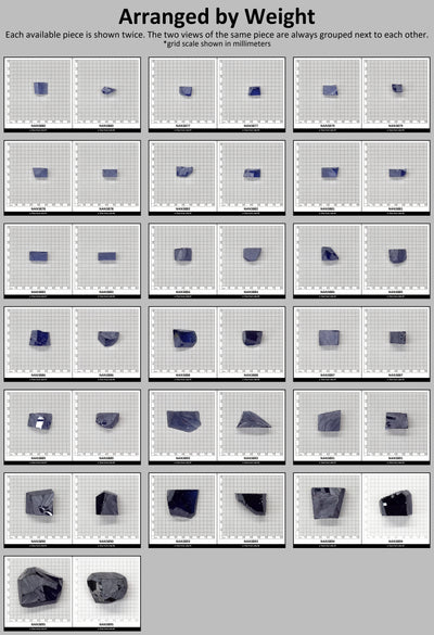 UV Reactive Nanosital #A-8002 Lab Created Faceting Rough for Gem Cutting - Various Sizes : #BEGIN