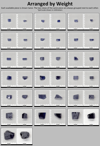 UV Reactive Nanosital #A-8002 Lab Created Faceting Rough for Gem Cutting - Various Sizes : #BEGIN