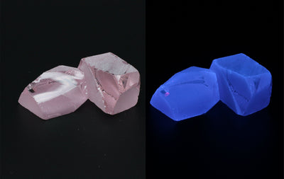 UV Reactive Nanosital #E-271  Lab Created Faceting Rough for Gem Cutting - Various Sizes #BEGIN