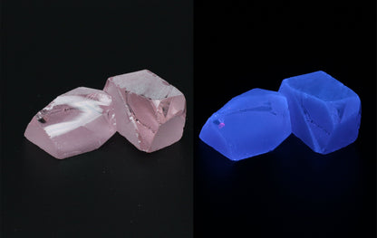 UV Reactive Nanosital #E-271  Lab Created Faceting Rough for Gem Cutting - Various Sizes #BEGIN