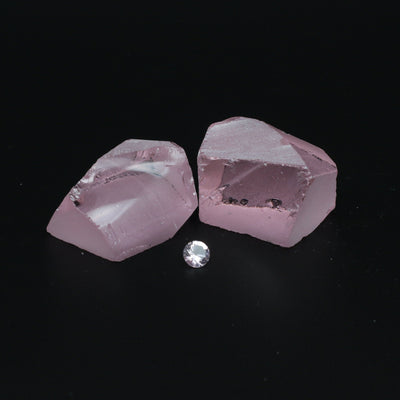 UV Reactive Nanosital #E-271  Lab Created Faceting Rough for Gem Cutting - Various Sizes #BEGIN