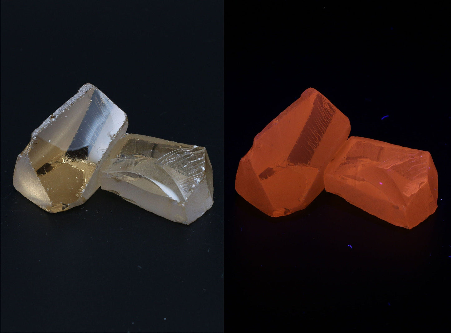 UV Reactive Nanosital #E-275 Lab Created Faceting Rough for Gem Cutting - Various Sizes #BEGIN