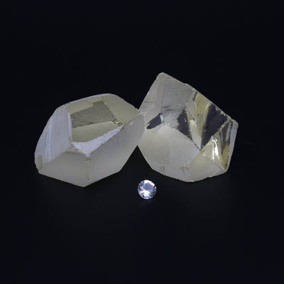 UV Reactive Nanosital #E-377 Lab Created Faceting Rough for Gem Cutting - Various Sizes #BEGIN