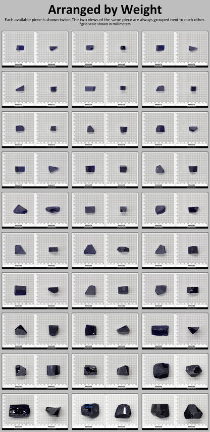 UV Reactive Nanosital #E-459 Lab Created Faceting Rough for Gem Cutting - Various Sizes : #BEGIN
