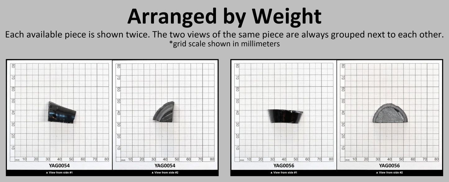 Very Dark Brown YAG Cr4+:YAG Faceting Rough for Gem Cutting - Various Sizes #BEGIN