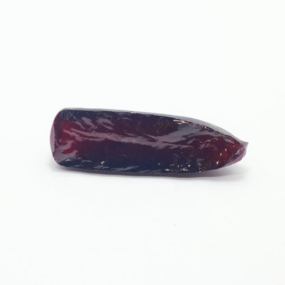Very Dark Ruby Red #9 Lab Created Corundum Sapphire Faceting Rough for Gem Cutting - Various Sizes - Split Boule #BEGIN
