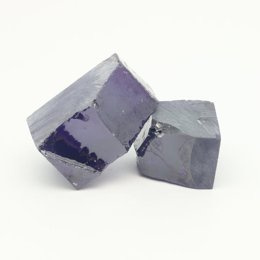 Violet Cubic Zirconia Faceting Rough for Gem Cutting - Various Sizes #BEGIN