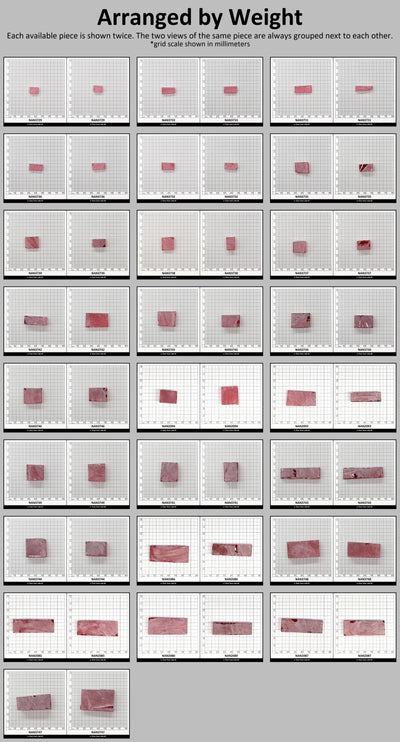 Nanosital Simulated Vivid Pink Lab Created Faceting Rough for Gem Cutting - #TB-9 - Various Sizes #BEGIN