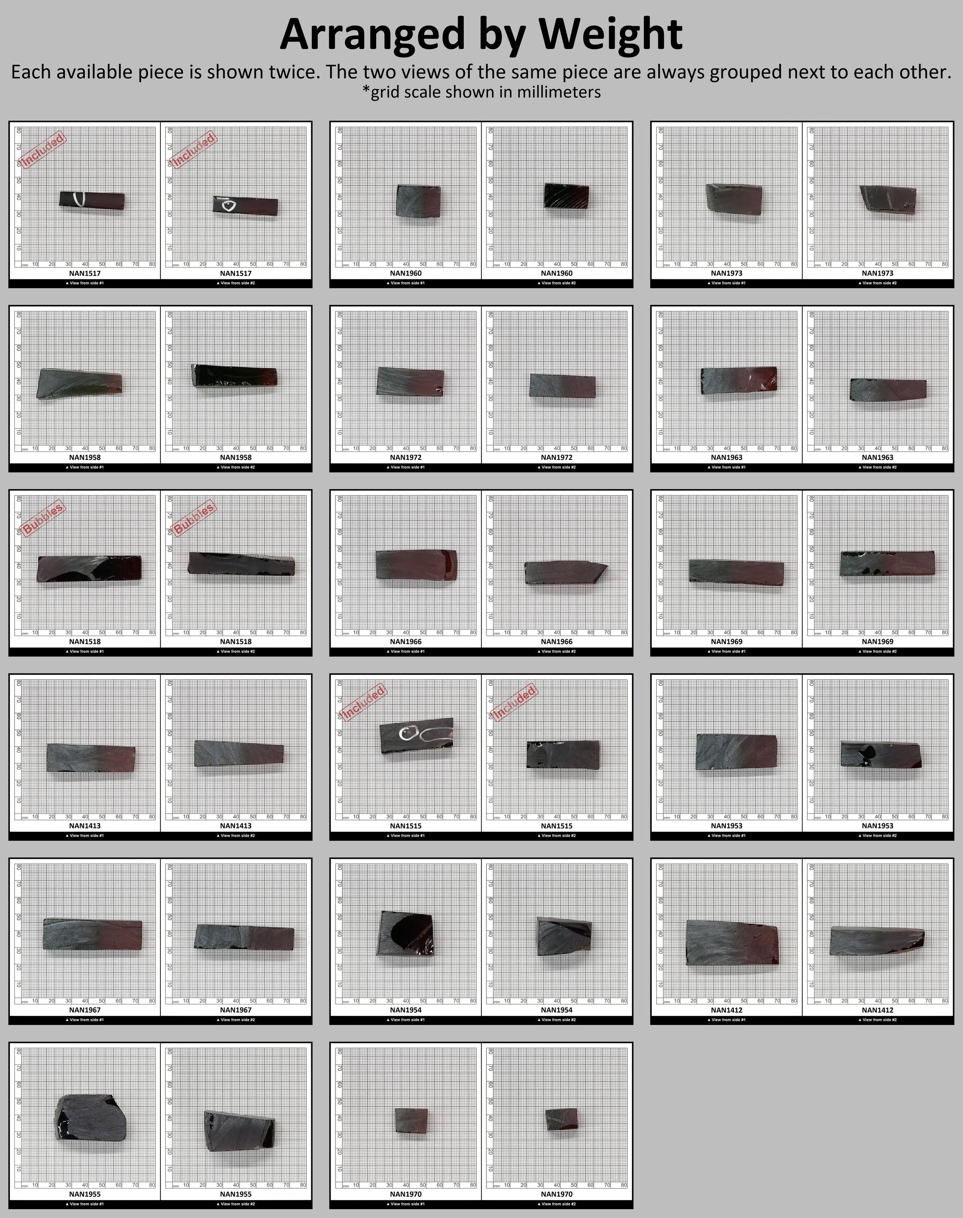 Nanosital Simulated Watermelon Tourmaline (New Style)  Lab Created Faceting Rough for Gem Cutting -Various Sizes #BEGIN