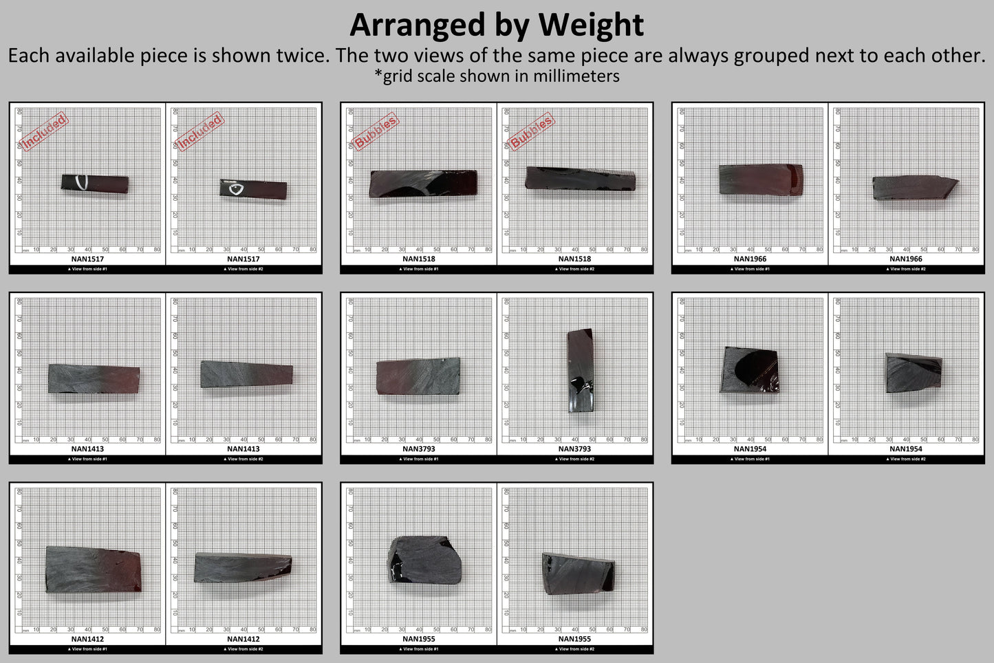 Nanosital Simulated Watermelon Tourmaline (New Style)  Lab Created Faceting Rough for Gem Cutting -Various Sizes : #BEGIN