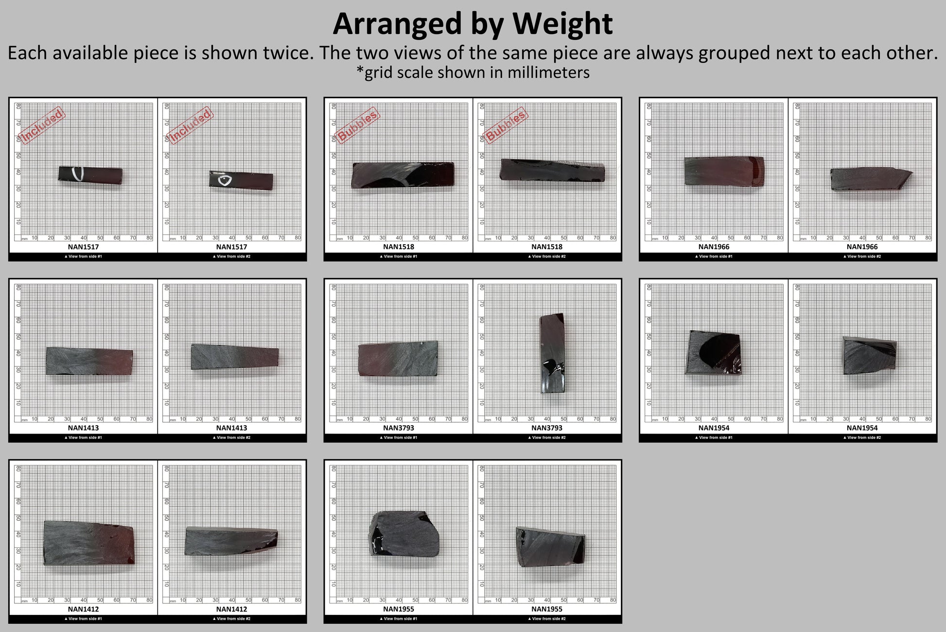 Nanosital Simulated Watermelon Tourmaline (New Style)  Lab Created Faceting Rough for Gem Cutting -Various Sizes : #BEGIN