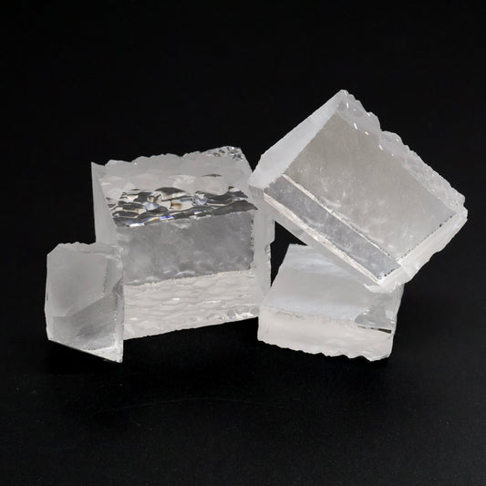Clear Hydrothermal Synthetic Quartz - Lab Created Faceting Rough : #BEGIN