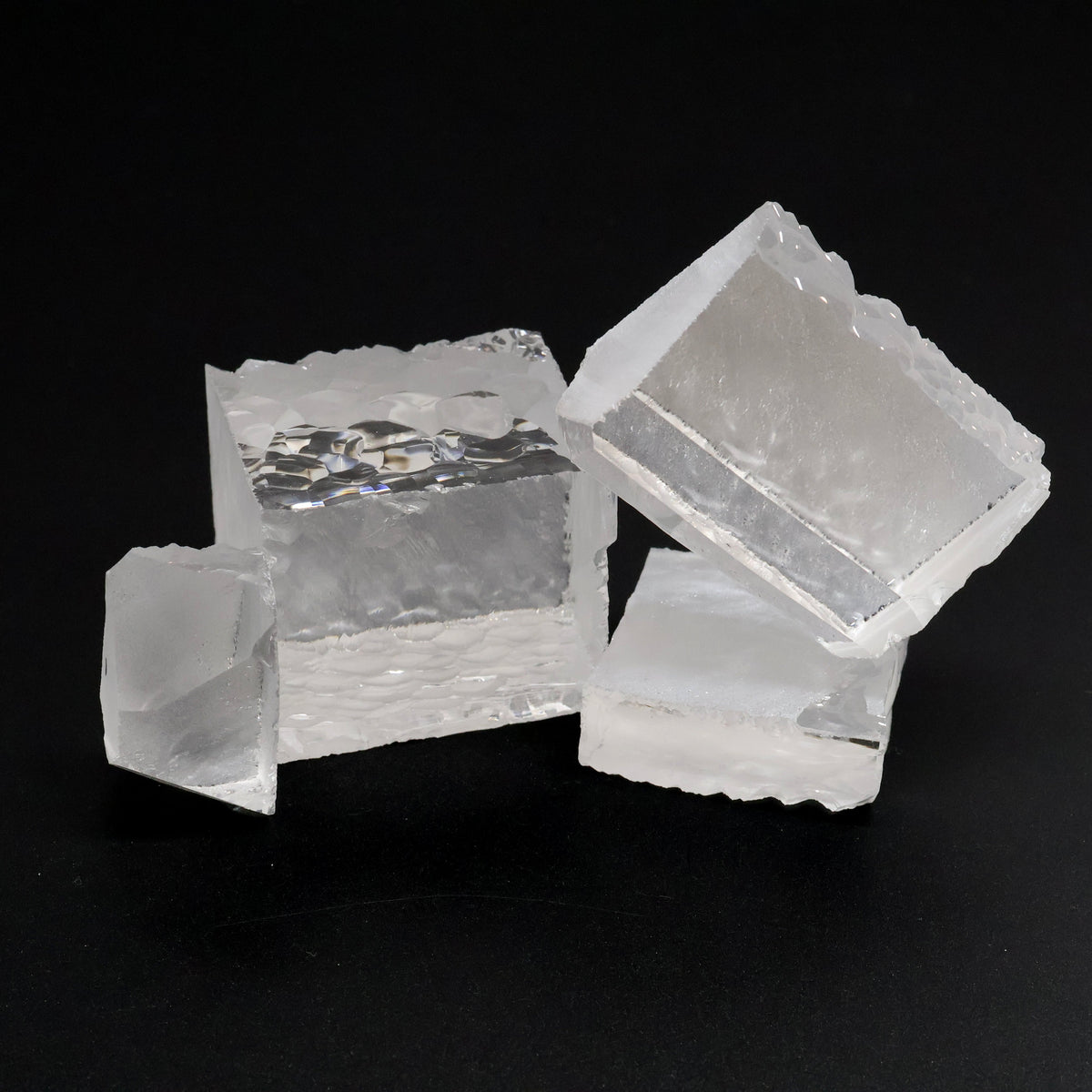 Clear Hydrothermal Synthetic Quartz - Lab Created Faceting Rough : #BEGIN