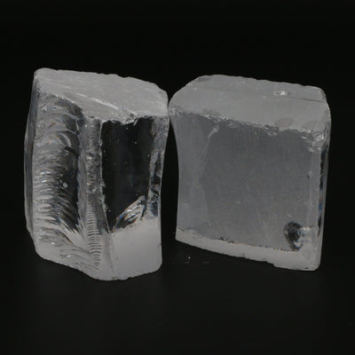 White Cubic Zirconia Faceting Rough for Gem Cutting - Various Sizes : #BEGIN