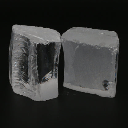 White Cubic Zirconia Faceting Rough for Gem Cutting - Various Sizes : #BEGIN
