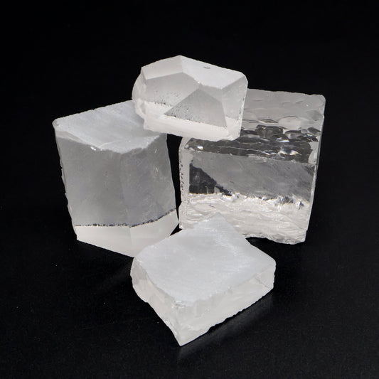 Clear Hydrothermal Synthetic Quartz - Lab Created Faceting Rough : #BEGIN