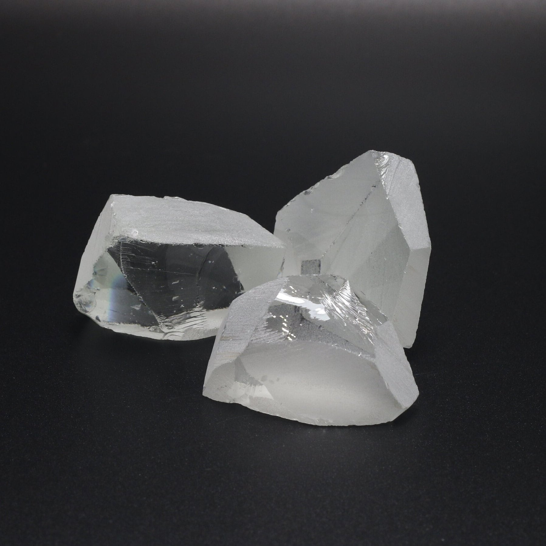 Nanosital Simulated White Topaz Lab Created Faceting Rough for Gem Cutting - #A-1345 - Various Sizes #BEGIN