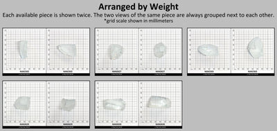Nanosital Simulated White Topaz Lab Created Faceting Rough for Gem Cutting - #A-1345 - Various Sizes #BEGIN