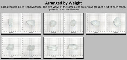 Nanosital Simulated White Topaz Lab Created Faceting Rough for Gem Cutting - #A-1345 - Various Sizes #BEGIN