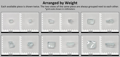 Nanosital Simulated White Topaz Lab Created Faceting Rough for Gem Cutting - #A-1345 - Various Sizes : #BEGIN