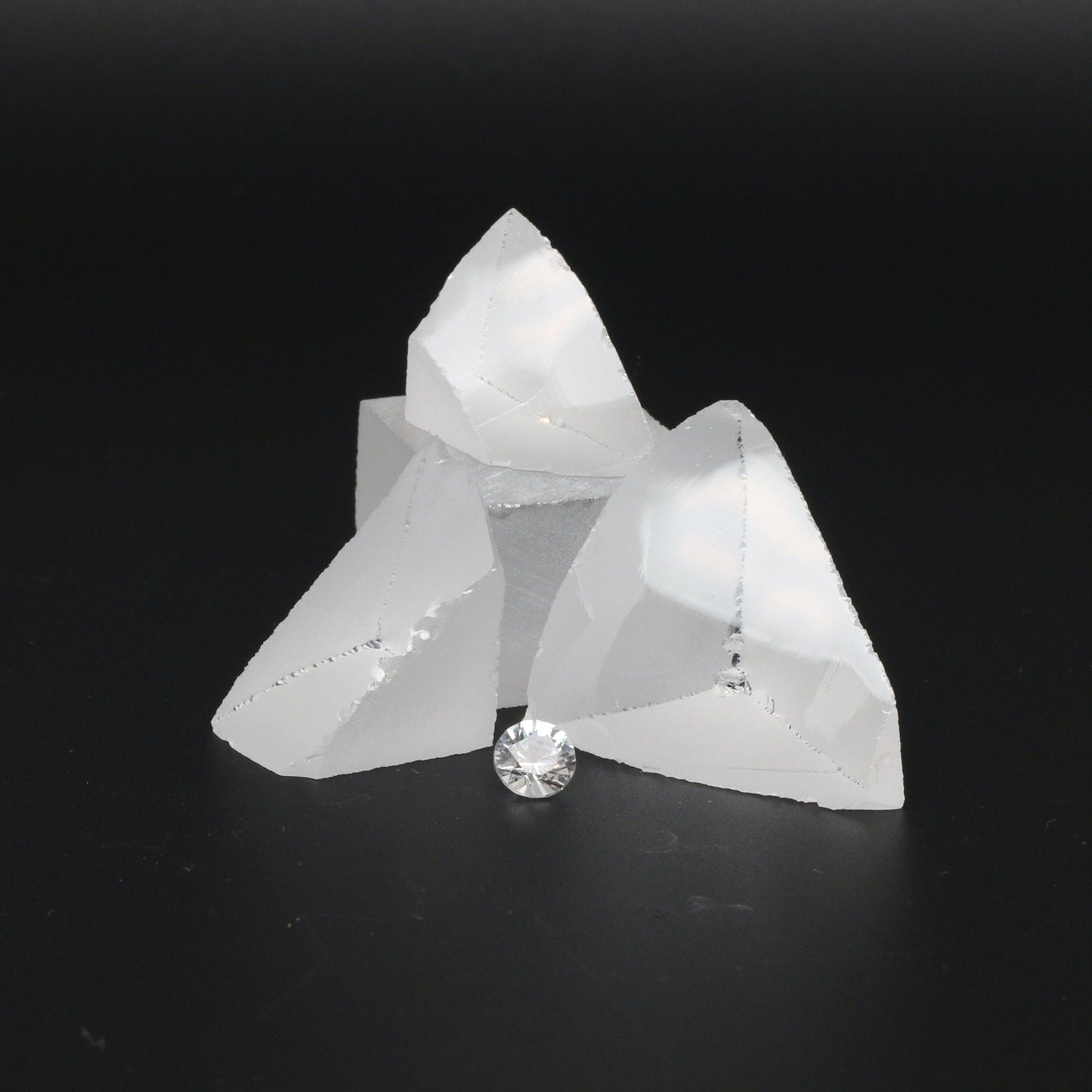 White YAG Faceting Rough for Gem Cutting - Various Sizes #BEGIN
