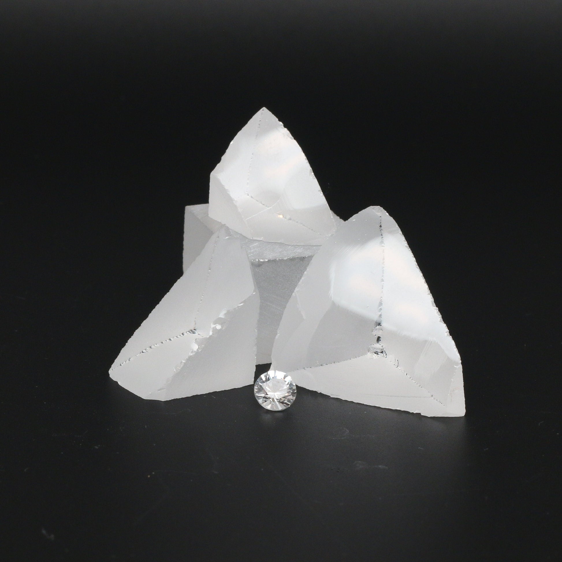 White YAG Faceting Rough for Gem Cutting - Various Sizes #BEGIN