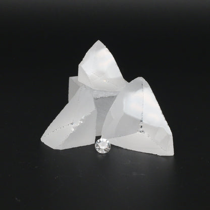 White YAG Faceting Rough for Gem Cutting - Various Sizes #BEGIN
