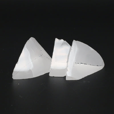 White YAG Faceting Rough for Gem Cutting - Various Sizes #BEGIN
