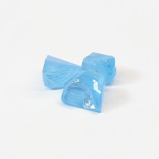Aquamarine colored YAG Faceting Rough for Gem Cutting - Various Sizes : #BEGIN