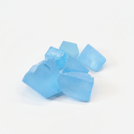 Aquamarine colored YAG Faceting Rough for Gem Cutting - Various Sizes : #BEGIN