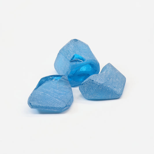 Dark Aquamarine colored YAG Faceting Rough for Gem Cutting - Various Sizes : #BEGIN