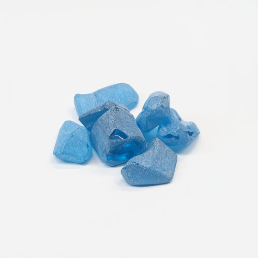 Dark Aquamarine colored YAG Faceting Rough for Gem Cutting - Various Sizes : #BEGIN