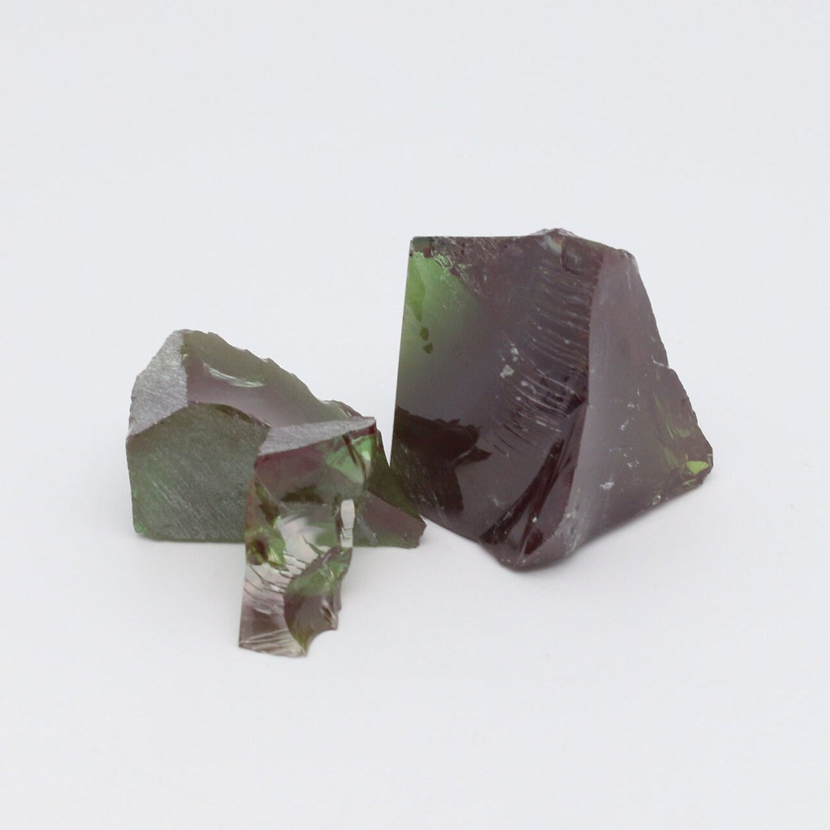 Christmas Garnet YAG Cr3+:YAG Faceting Rough for Gem Cutting - Various Sizes : #BEGIN