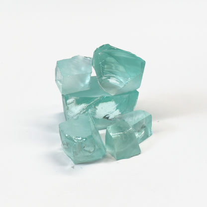 Light Green Aquamarine Colored Garnet YAG Faceting Rough : #BEGIN