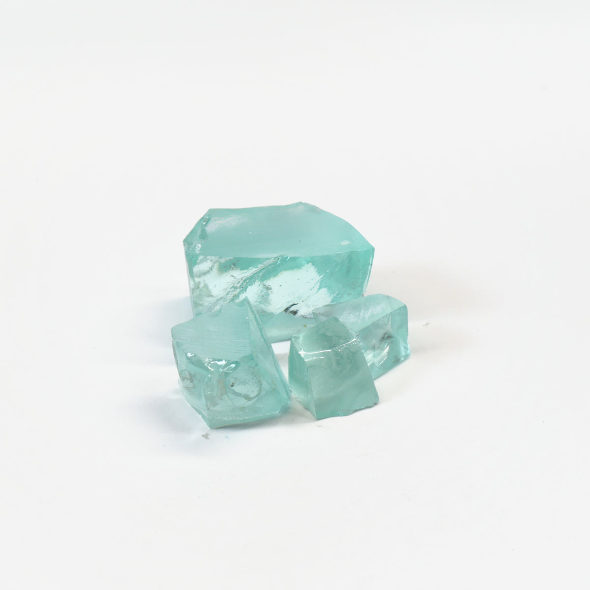 Light Green Aquamarine Colored Garnet YAG Faceting Rough : #BEGIN