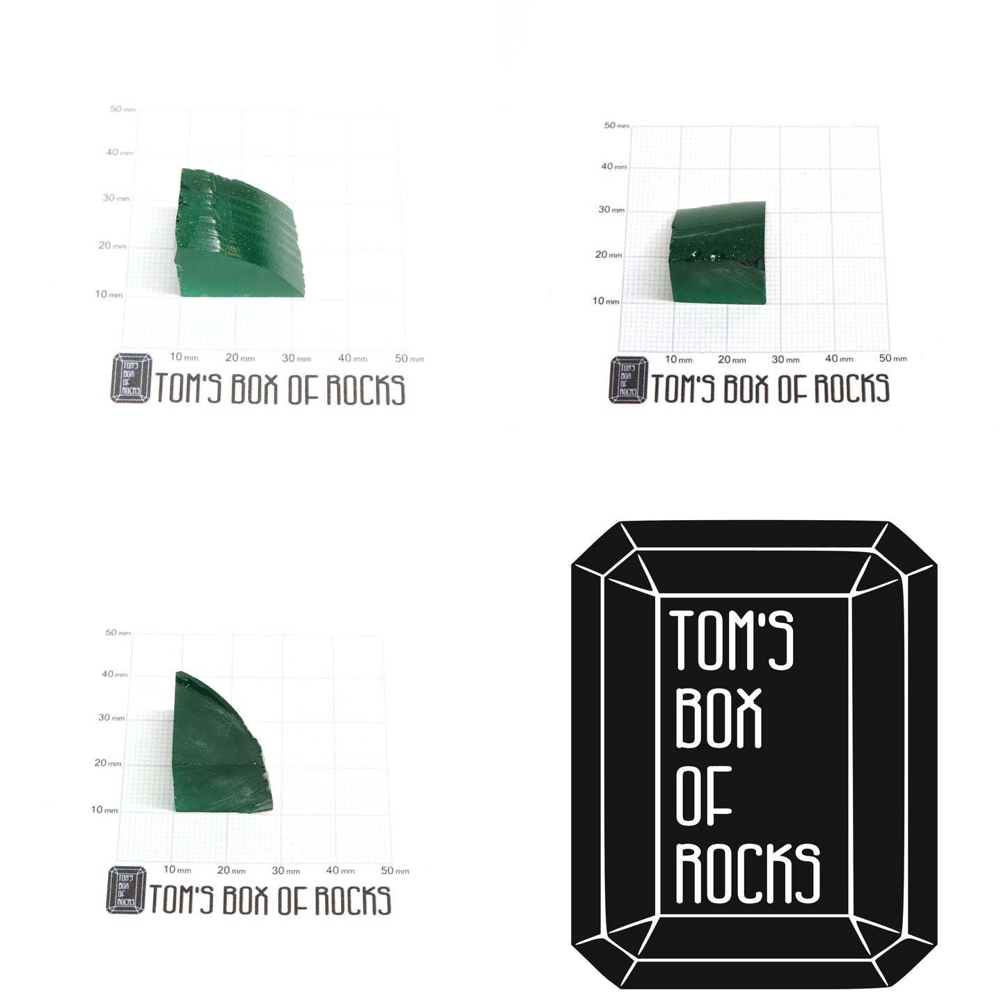 Green Garnet CTH:YAG Faceting Rough for Gem Cutting - Various Sizes