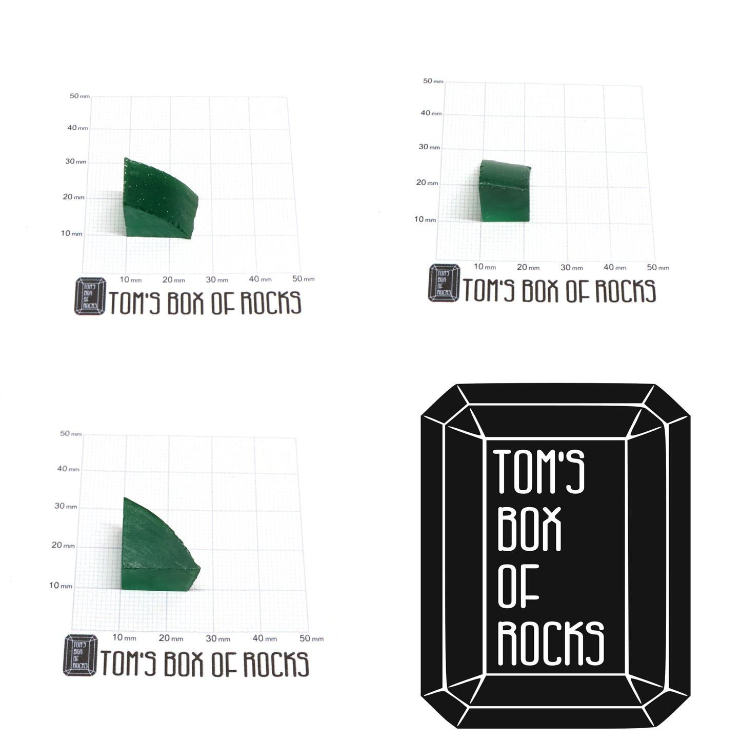 Green Garnet CTH:YAG Faceting Rough for Gem Cutting - Various Sizes