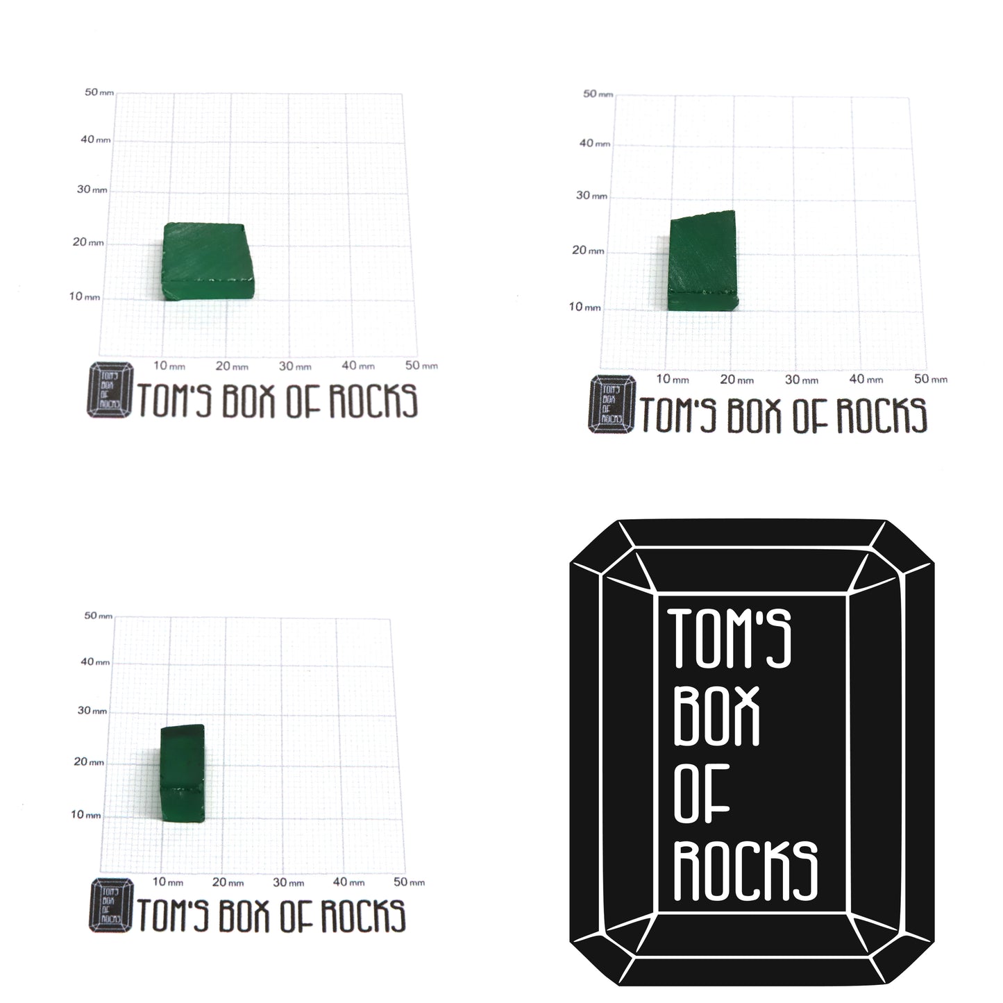 Green Garnet CTH:YAG Faceting Rough for Gem Cutting - Various Sizes