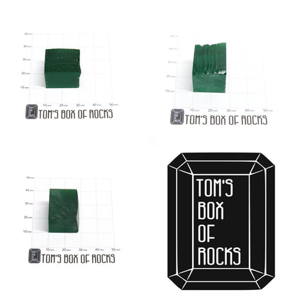 Green Garnet CTH:YAG Faceting Rough for Gem Cutting - Various Sizes