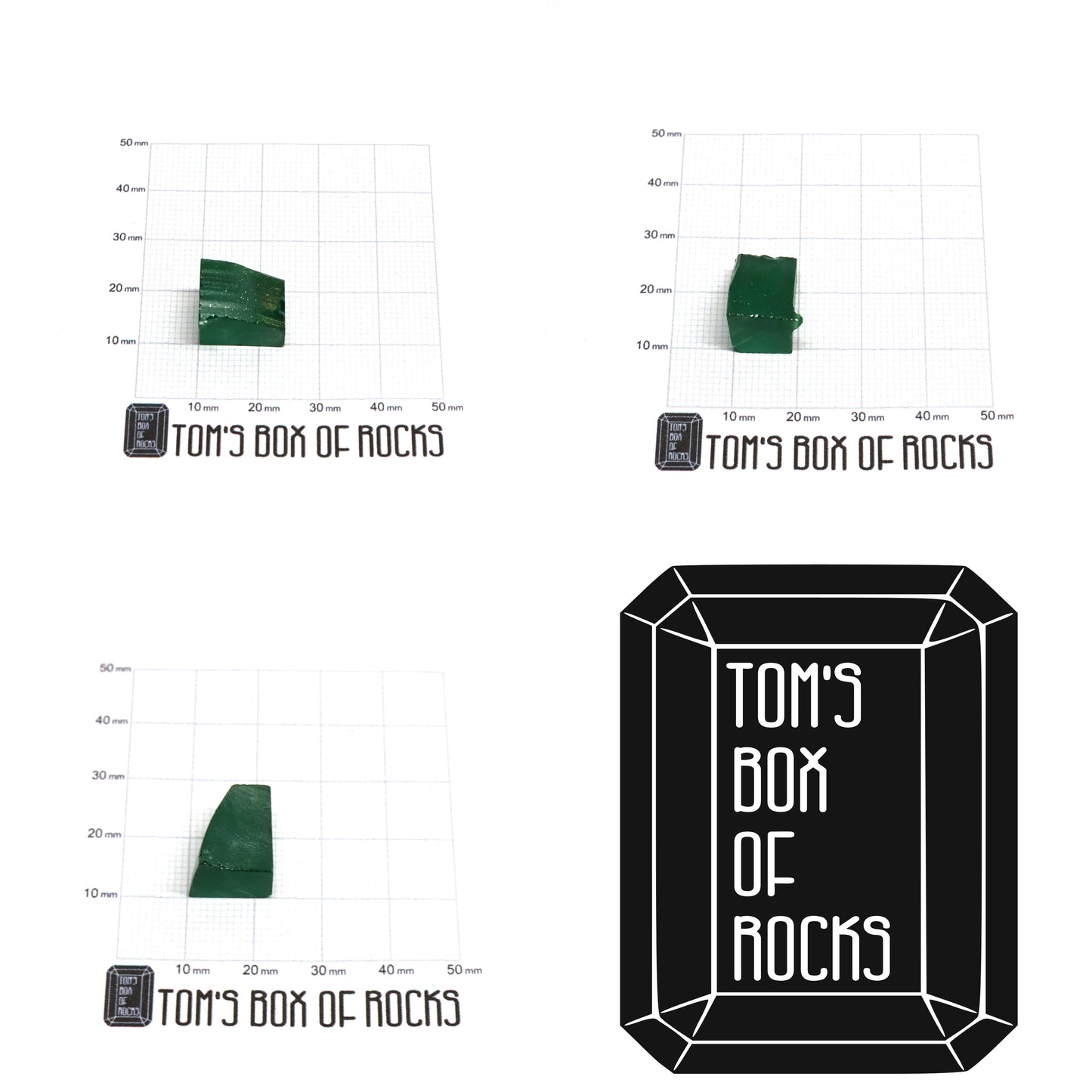 Green Garnet CTH:YAG Faceting Rough for Gem Cutting - Various Sizes