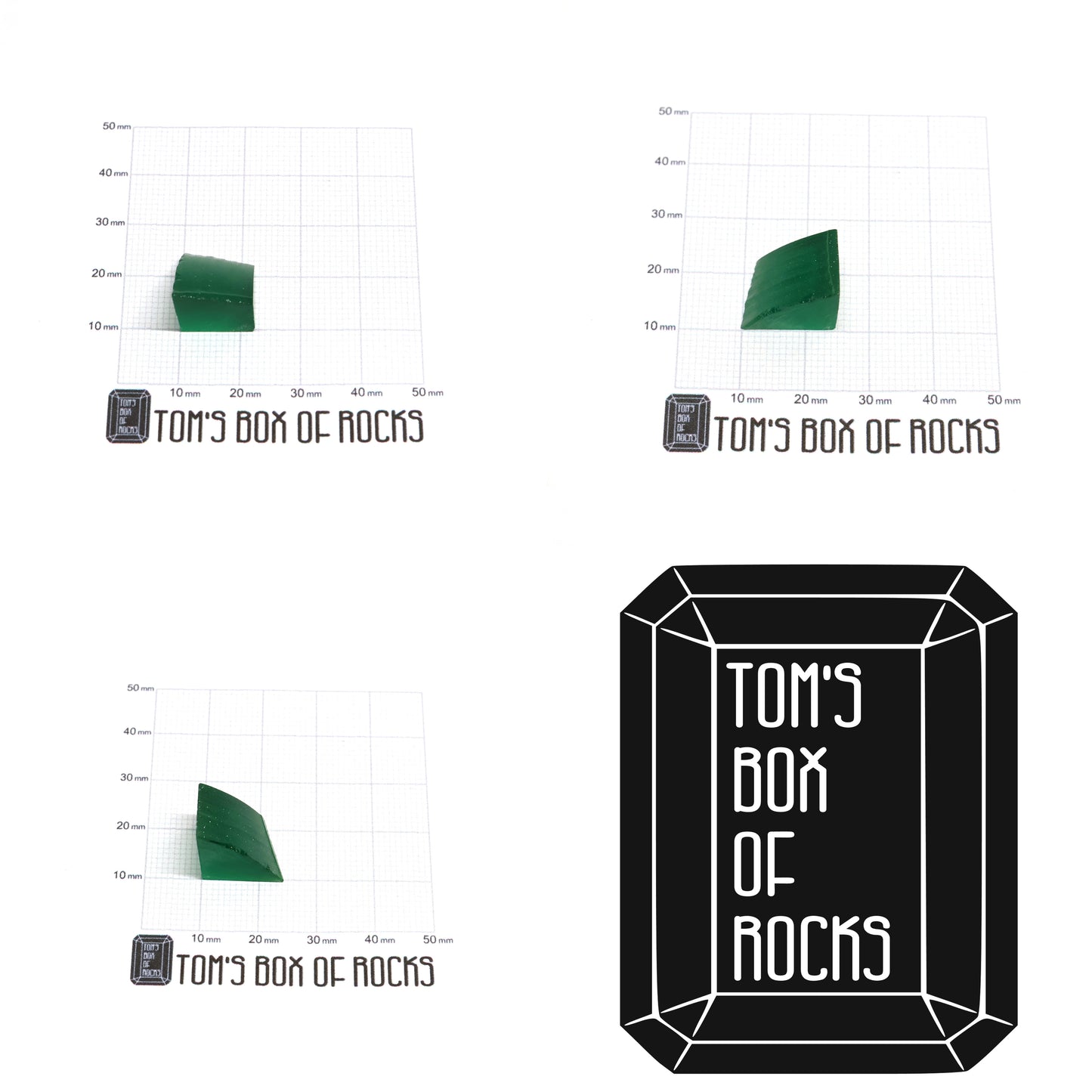 Green Garnet CTH:YAG Faceting Rough for Gem Cutting - Various Sizes