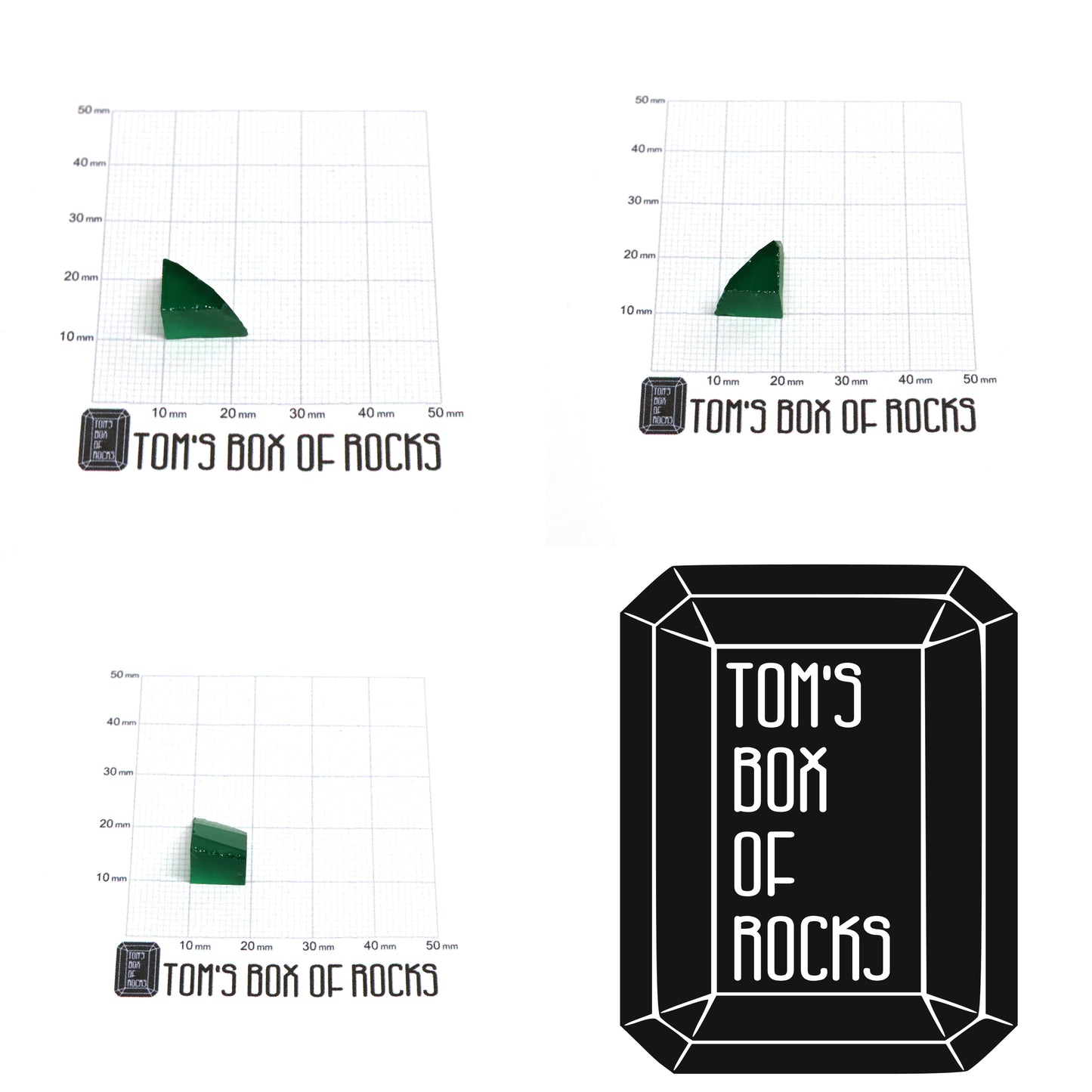 Green Garnet CTH:YAG Faceting Rough for Gem Cutting - Various Sizes