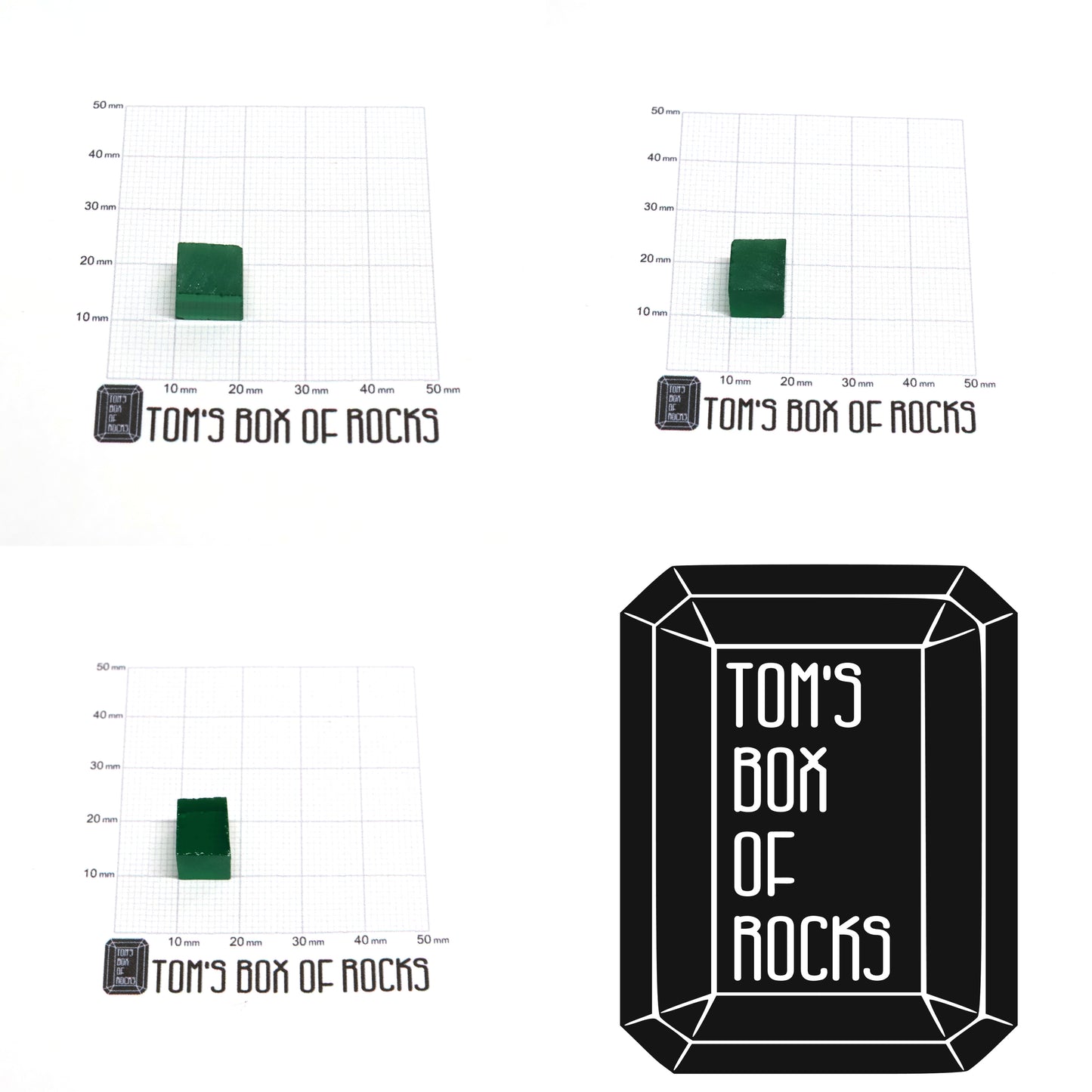 Green Garnet CTH:YAG Faceting Rough for Gem Cutting - Various Sizes