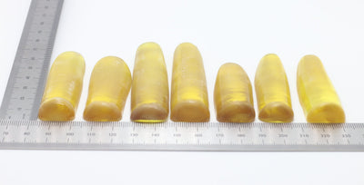 Yellow #21 Lab Created Corundum Sapphire Faceting Rough for Gem Cutting - Various Sizes - Split Boule #BEGIN