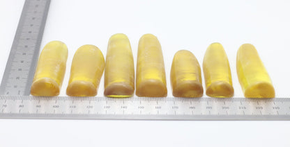 Yellow #21 Lab Created Corundum Sapphire Faceting Rough for Gem Cutting - Various Sizes - Split Boule #BEGIN