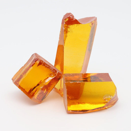 Yellow Cubic Zirconia Faceting Rough for Gem Cutting - Various Sizes : #BEGIN