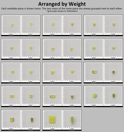 Yellow YAG Polycrystalline (Ceramic) Faceting Rough : #BEGIN